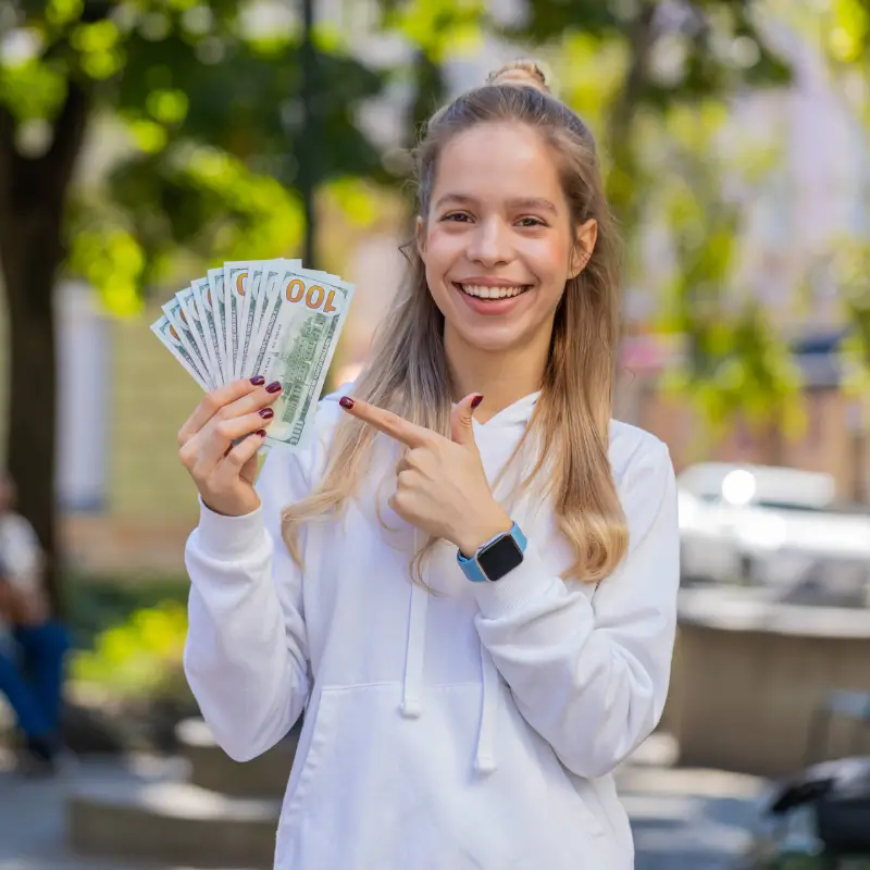 Kids getting paid for completed jobs